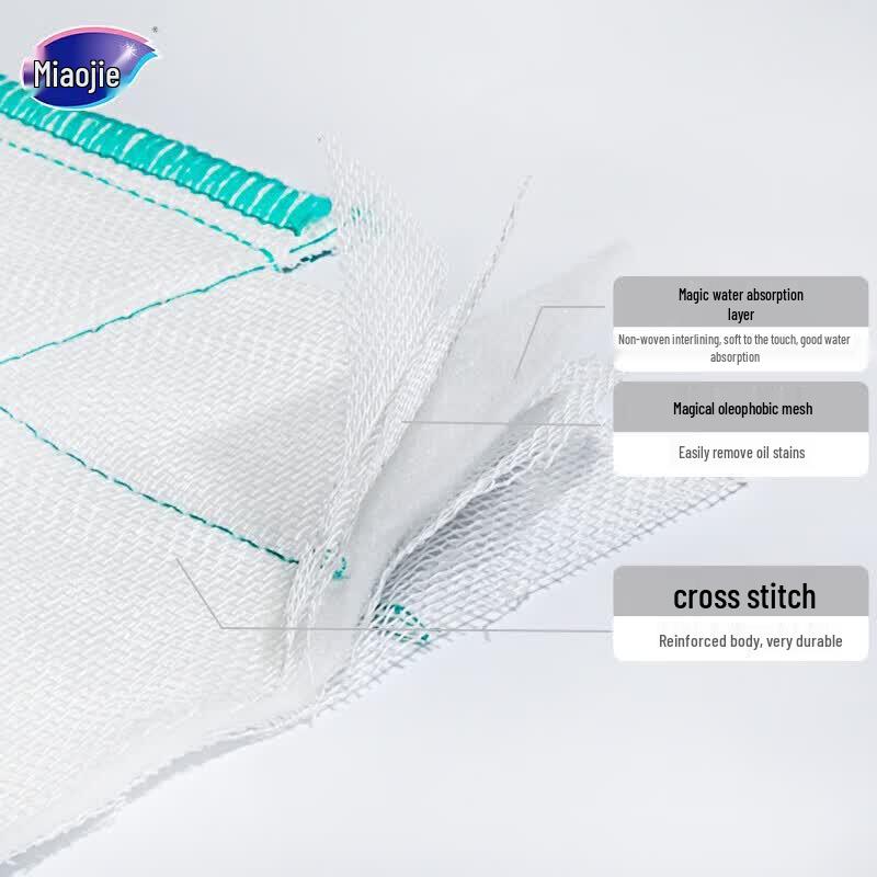 MIAOJIE Cotton Soft Cleaning Cloths, 30-Pack