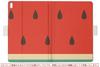 igcase Fire HD 8 released in Dedicated notebook direct pasting green 010433 (8th generation, 2018) case, type, cover, type, fruit, watermelon, red,