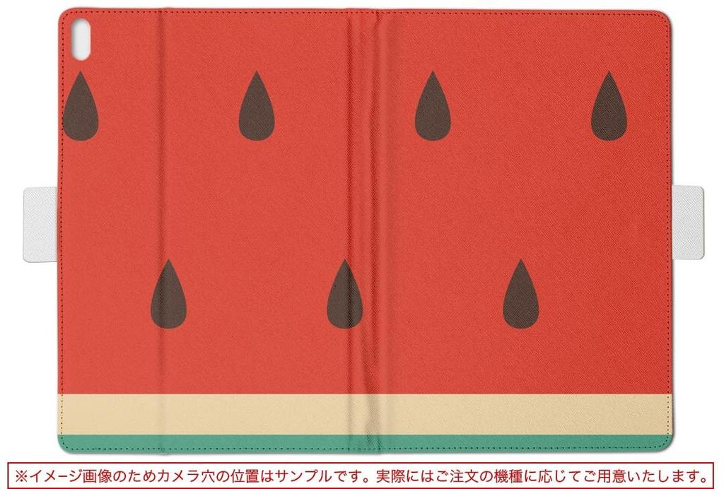 igcase Fire HD 8 released in Dedicated notebook direct pasting green 010433 (8th generation, 2018) case, type, cover, type, fruit, watermelon, red,