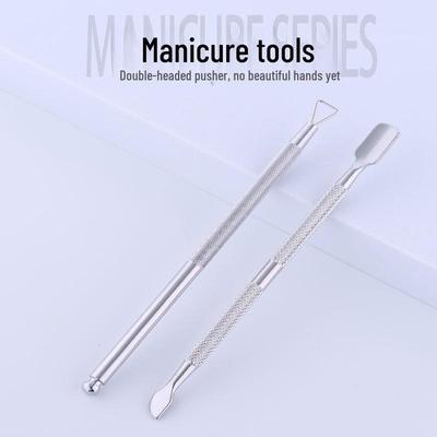 Stainless Steel Double-Headed Cuticle Remover and Pusher Tool for Manicure