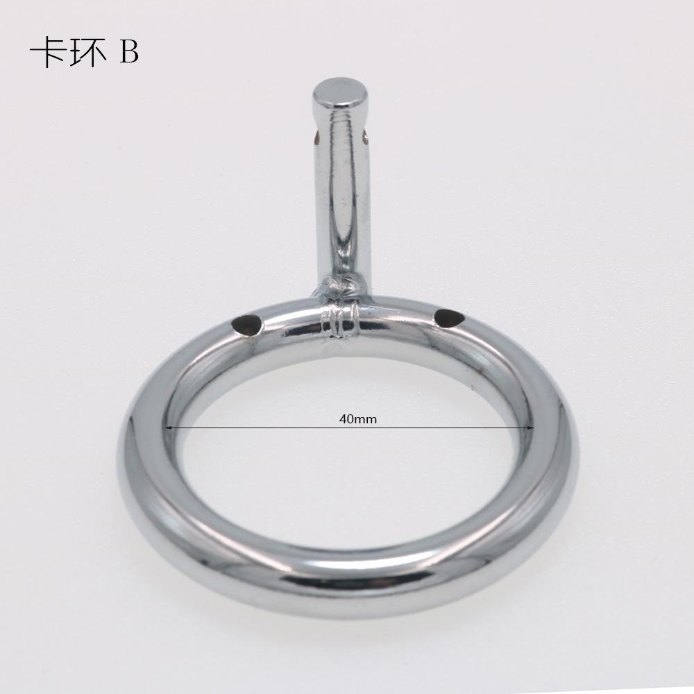 Penis Clasp Chastity Lock Accessories Black/Silver Round Cage Matching Use Adult Sex Product Toys