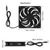 12W 12V Solar Panel Powered Fan Efficient Energy Conversion Solar Panel Dual Fan Kit Solar Panel Fan Kit Solar Panel Powered Fan