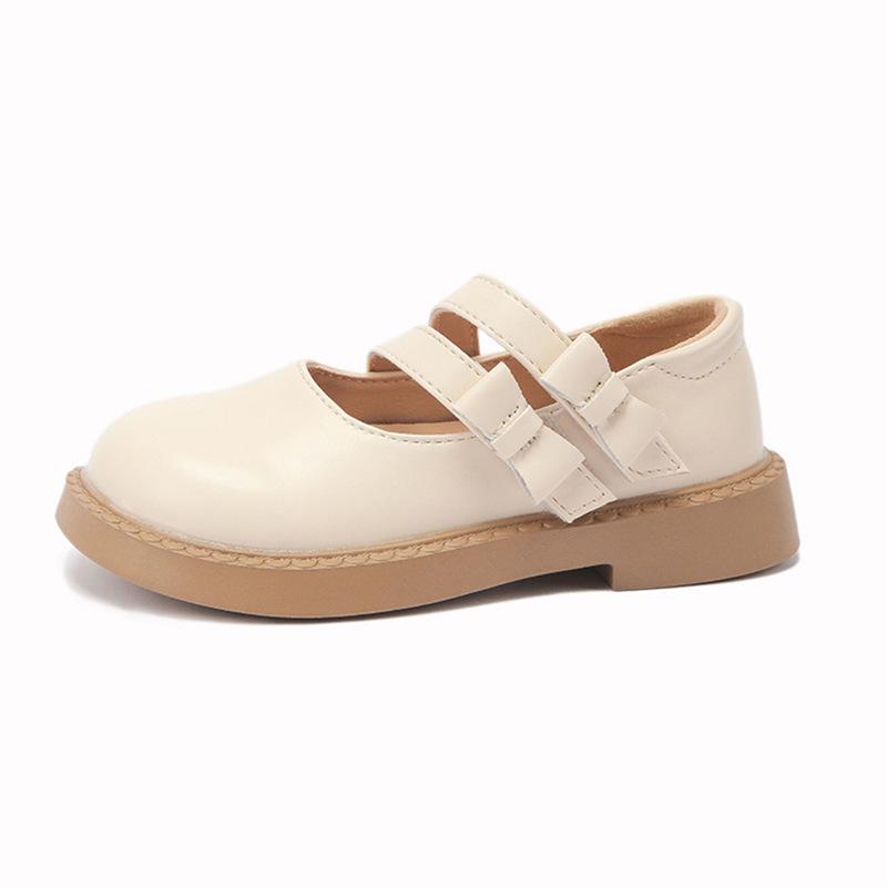 Spring and Autumn New All-match Girls Soft-soled Non-slip Performance Comfortable Leather Shoes