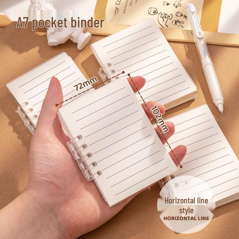 A7 Mini Ring Binder: Compact Loose-Leaf Notebook & Diary Planner