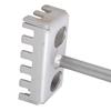 Square Shank Slot Punch Tool Hole Cutter for 86 Type Electrical Box Drill Bit for Electricians and DIY Installations
