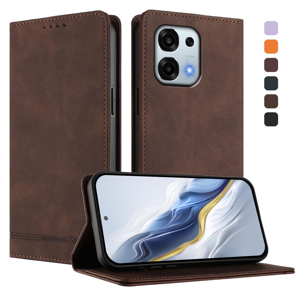 For Oppo A6 Pro 5G (China)/Oppo A6 Pro 5G Case RINACASIS RC23 RFID Blocking Wallet Stand PU Leather Phone Cover
