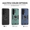 Magnetic Metal Ring Phone Case For Samsung S26 Ultra S25 Plus S24 S23 A36 A56 A17 A07 Silicone Lens Protector Shockproof Cover