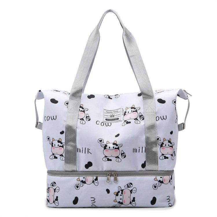 

Водонепроницаемый дизайн с разделением сухого и мокрого для модных фитнес-сумок большой вместимости для мужчин и женщин