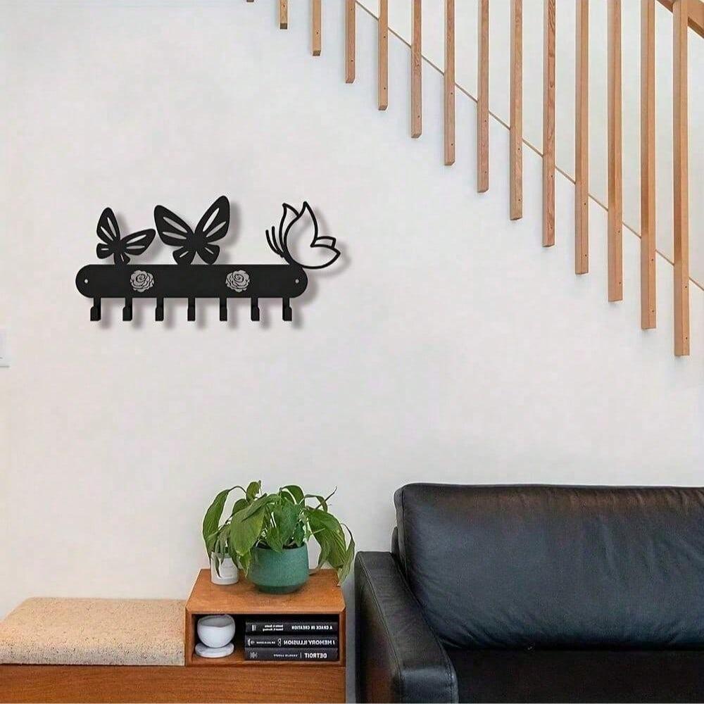 Butterfly Shaped Wall Hook Decorative Hanger for Keys Bags and Clothes