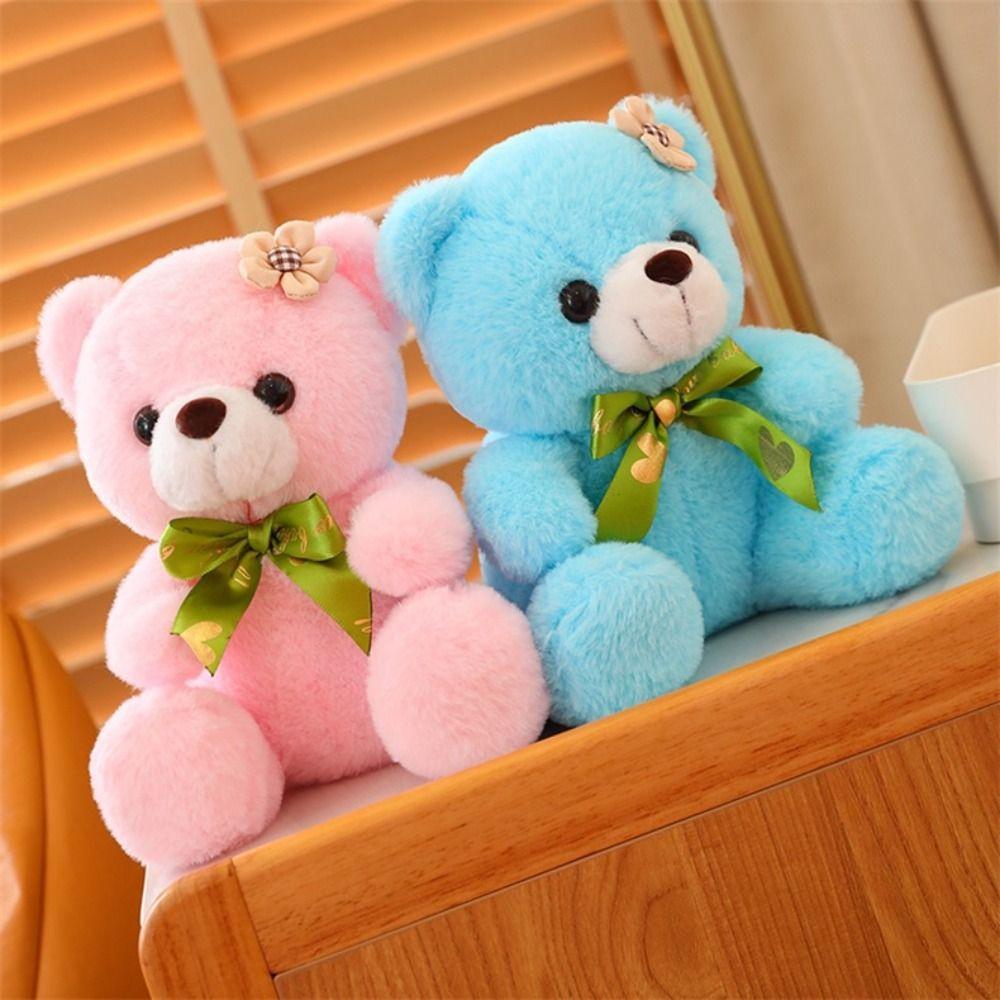 Home Decoration Lovely Bear Plush Toys Bedroom Sofa Bear Throw Pillows  Birthday Gift