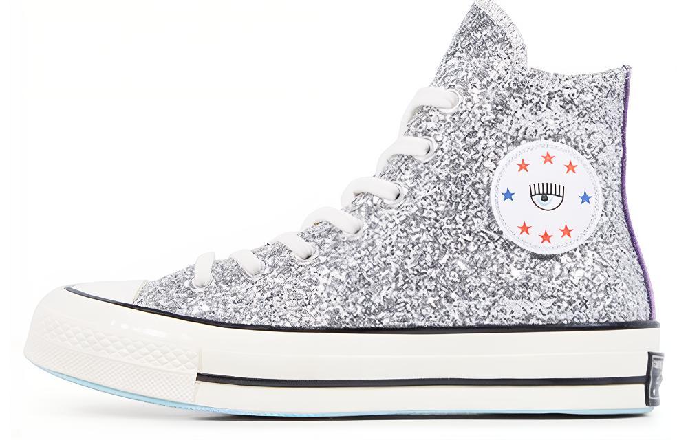 Chuck 70 Chiara x Chuck 70 Wmns Converse High 'Silver Glitter Purple' Damen 563832C 41.5 white