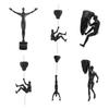 Athlete Rock Climbing Man Resin Background Wall Hanging Decoration Sculpture Statue Figures Creative Rock Climber Statue Pendant