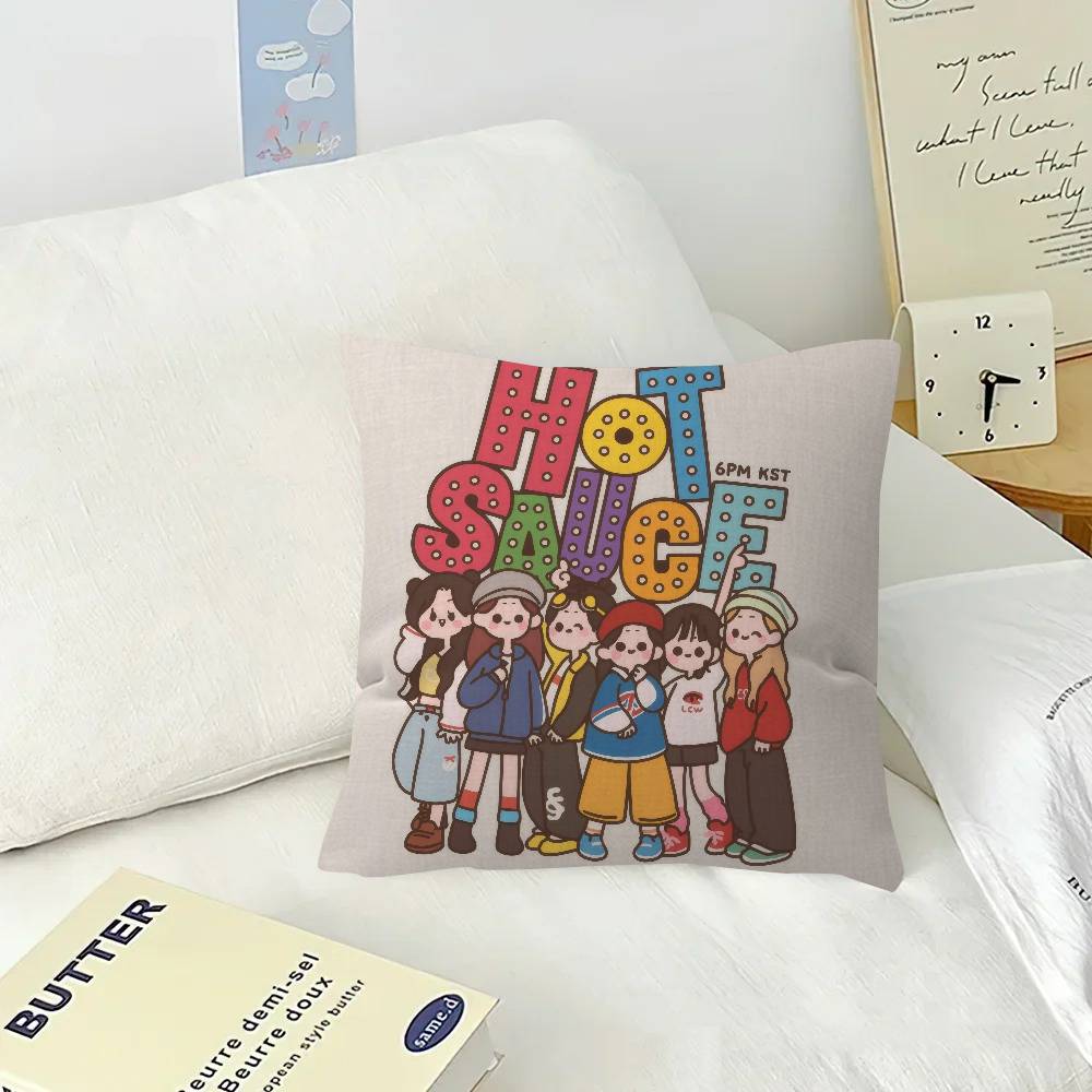 Kissenhülle 30x50 Polyester Sofakissen Dekorative Wurfkissen Heimdekoration Kissenbezug Cool KPOP B-BABYMONSTER
