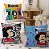 Cute Cartoon M-Mafalda Pillow Cover Sofa Cushion Cover Home Room Decoration Children Gift