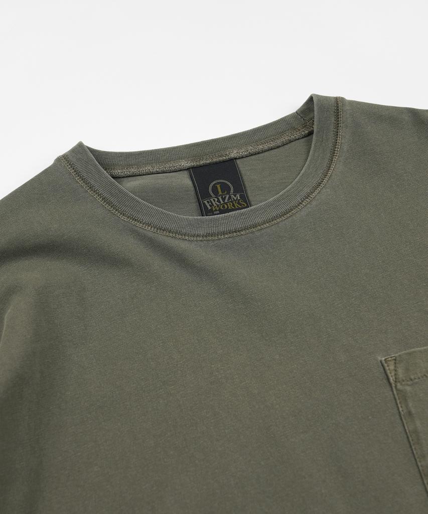 FRIZMWORKS Pigment Pocket Long Sleeve Tee _ Olive