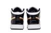 Jordan 1 Mid Patent Black White Gold (GS)