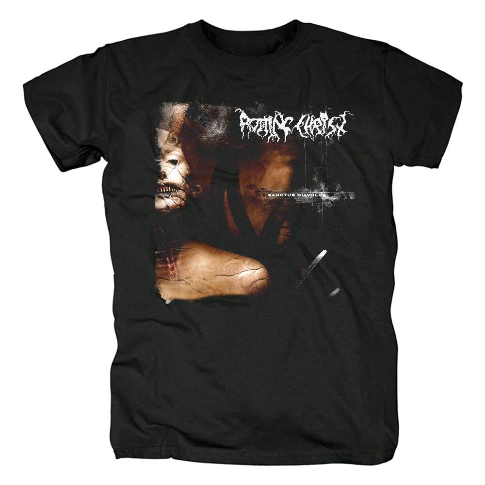 Harajuku Streetwear T Shirts Unisex's Metal Band Rotting Christ Nemecic Song Short Sleeve Tee Shirt Fashion T-shirt Unisex Cotton Tees