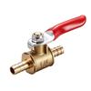 Brass Brass Inline Hose Barb Ball Valve Mini Shut Off Valve  Water Pipe Control