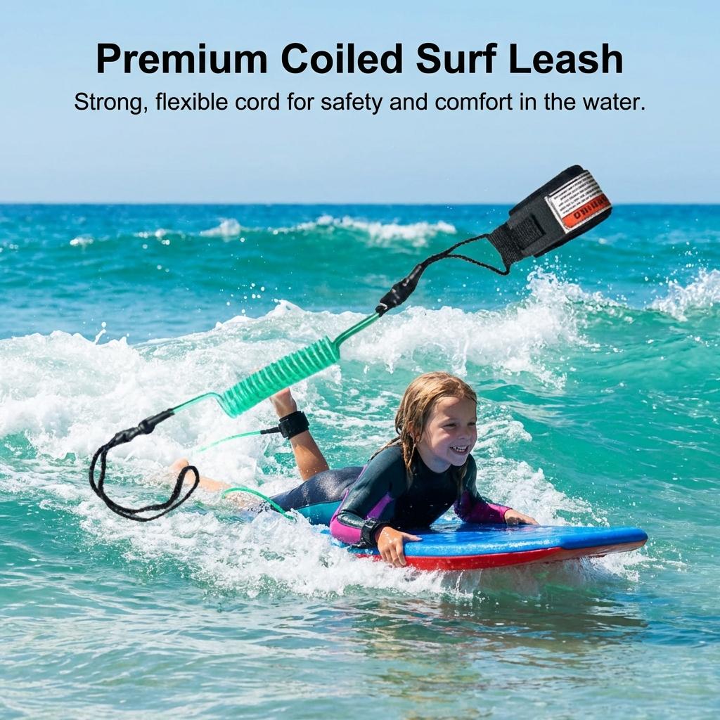 Surfboard Safety Leash TPU Material for Surfing Water Sports Accessories