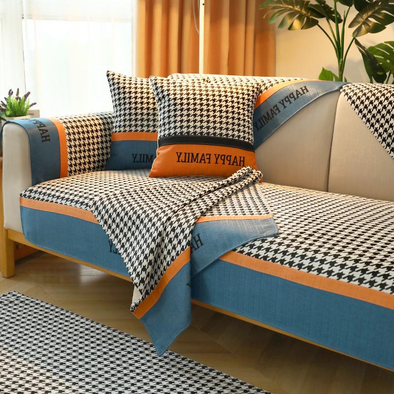Qianniao Chenille Sofa Cushion General Nordic Anti-skid Summer Cushion Sofa Cover Sofa Cover