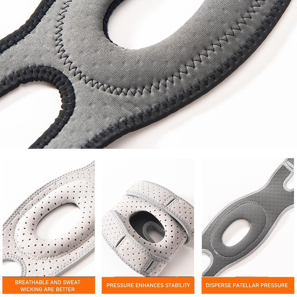 3D Silicone Knee Pads And Ligaments Fix The Knee Sports, Fitness, Running, Knee Pads, Breathable 2PC/1 Pair