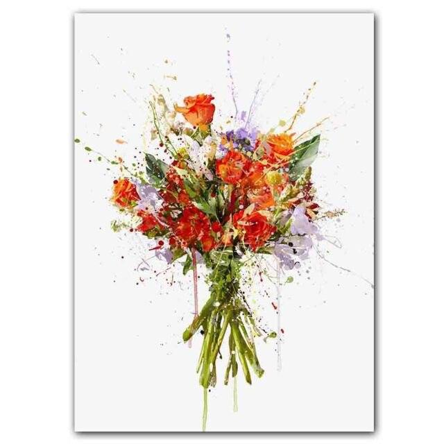 

Новый скандинавский абстрактный всплеск чернил, художественная печать, картина на холсте, цветок, постер, офисная настенная живопись, гостиная, украшение для дома, фреска без рамки 21*30cm