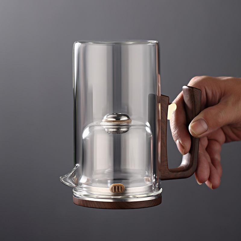 Plovoucí šálek čajová konvička čajová separace Magnetický varný skleněný filtr Sada na vaření čaje