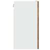 Lyon Wall Mounted Cabinet Rustic Wood Look 40 x 31 x 60 cm Engineered Wood
