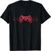 Gamer Hjärtslag TV-spel Spelande Pojkar Tonåringar T-shirt