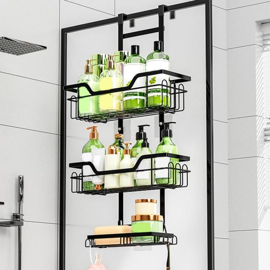 Duschablage Badezimmerregal Starke Tragfähigkeit Einfache Montage 3 Etagen Rostfrei Dusche