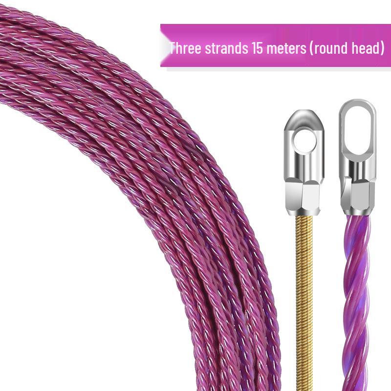 New Electrician Wire Puller & Threader Tool - Steel Cable Leader for Network & Conduit Installation.