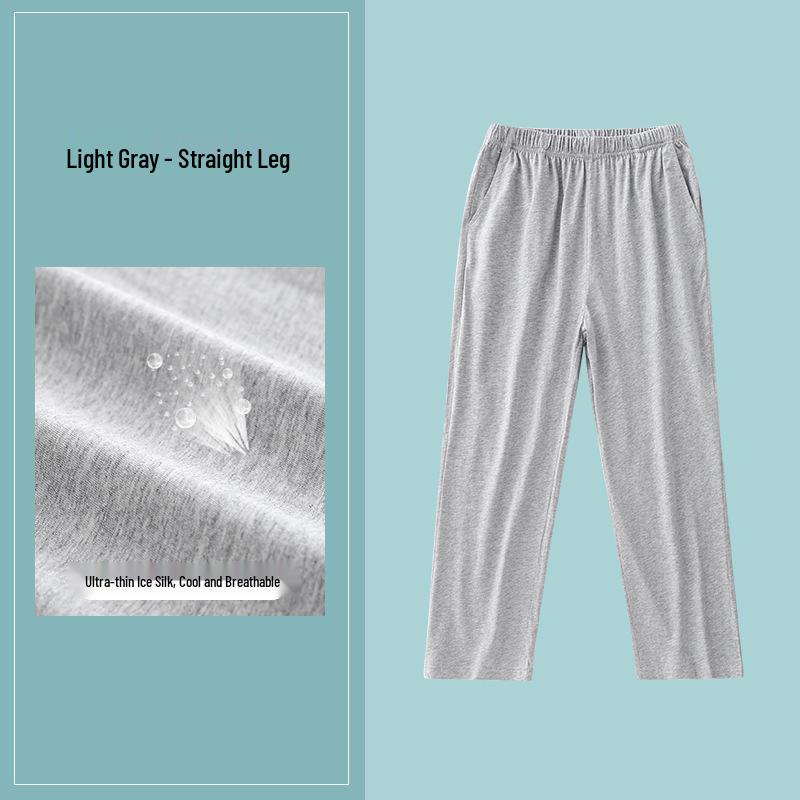 Kids' Navy Blue Ice Silk School Sports Pants and Casual Gray Pants for Toddlers To Older Children
