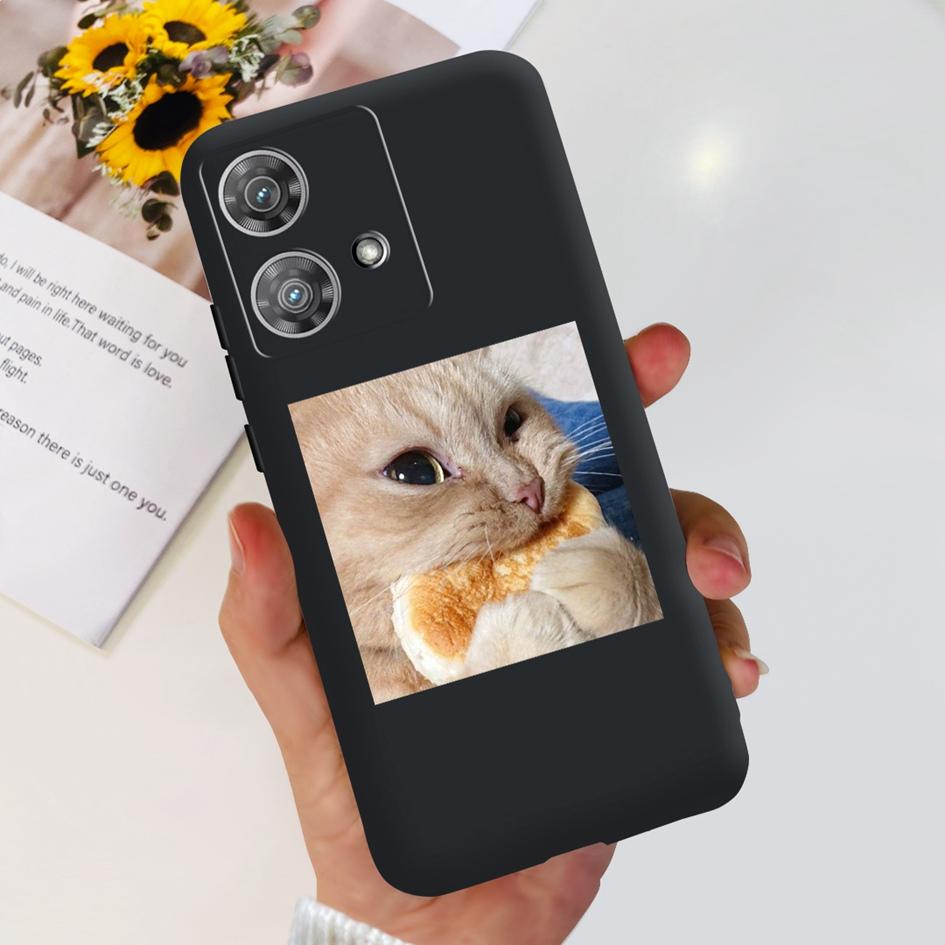 For Motorola Edge 40 Case Moto Edge 40 Neo 5G 2023 Cover Stylish Pattern Soft Slim Black Fundas For Moto Edge40 Edge40Neo Bumper