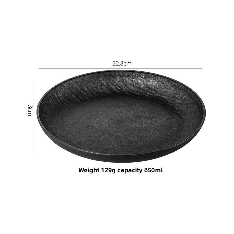 New Rock-patterned Plastic PP Tableware Featuring Wheat Straw Stripes - Bowls, Plates, Cups and Water Bottles for Portable Outdoor Use
