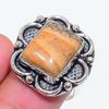 Natural Picture Jasper Gemstone 925 Sterling Silver Jewelry Ring Size 7 ZS-1134