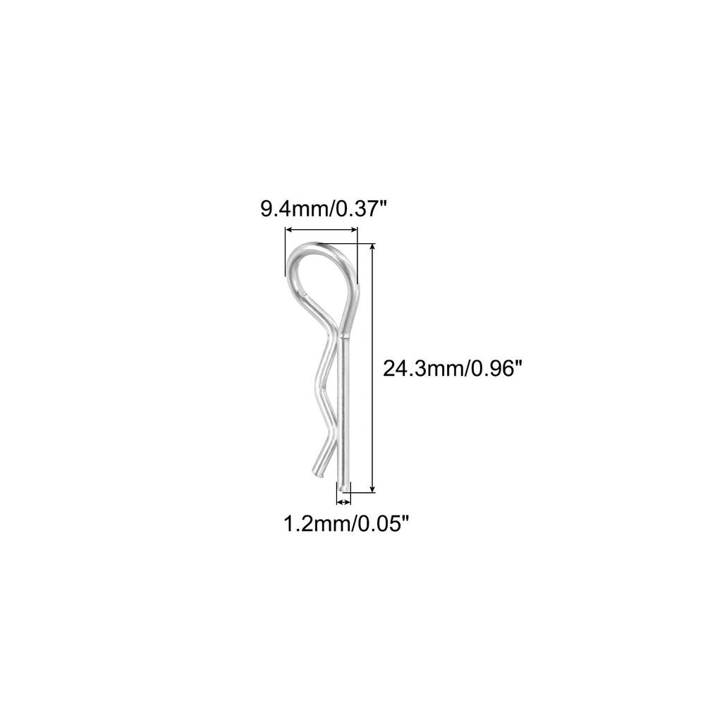 Uxcell Set of 90 Degree Angle Body Clips with Bent Spring Pins for and Scale RC Car and Crawler Truck Replacement Parts 30-Piece 1/8, 1/10, 1/12