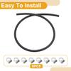 1/8" Fuel Line Kit 3.28ft Vacuum Hose Automotive Fuel Hose with 8 Clamps 1 Set