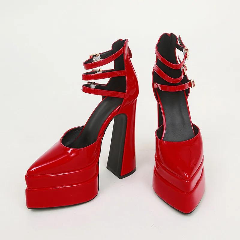 New  Women Sandals Fashion Summer Shoes Sexy Ankle Strap Platform Wedges High heels Gladiator Sandals Female Chunky Shoes