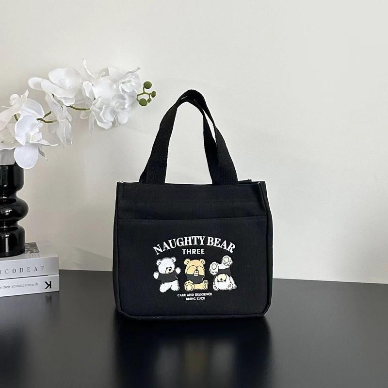 

Стильная холщовая сумка-тоут для поездок на работу с молнией - Модная женская сумка и ланч-бокс