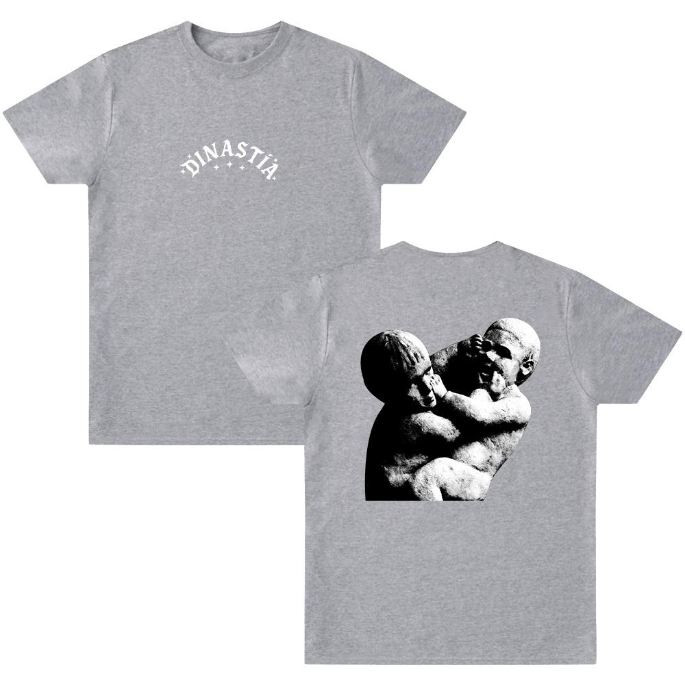 2026 Dinastía Artwork TShirt Singer Peso Pluma Music Album T Shirt Men FansShort Sleeve Unisex Hip Hop Fashion Cotton Ins