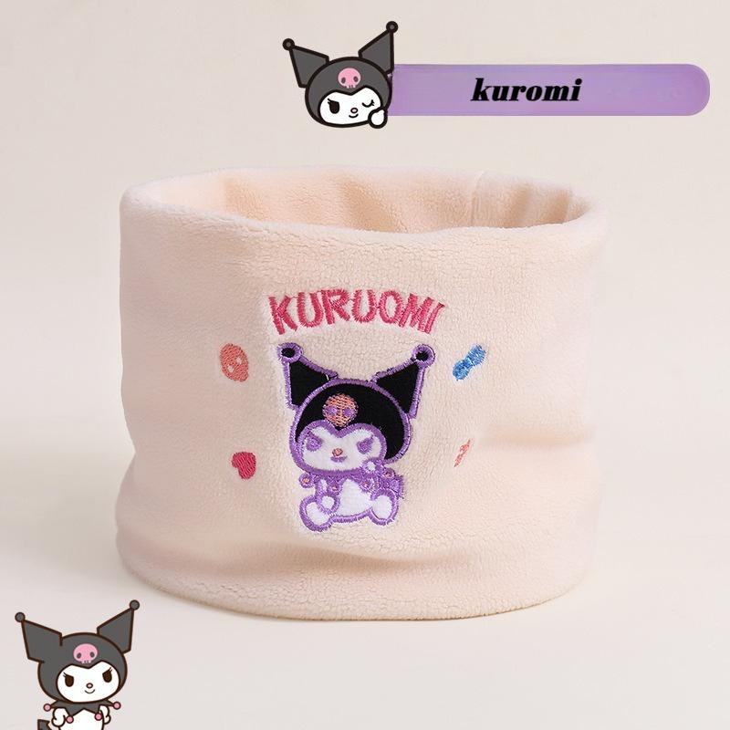 Autumn and Winter Solid Color Children's Pullover Scarf To Keep Warm and Windproof Cartoon