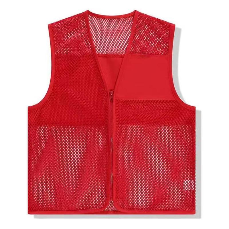 Custom Breathable Mesh Vest with Logo for Volunteer and Promotional Activities