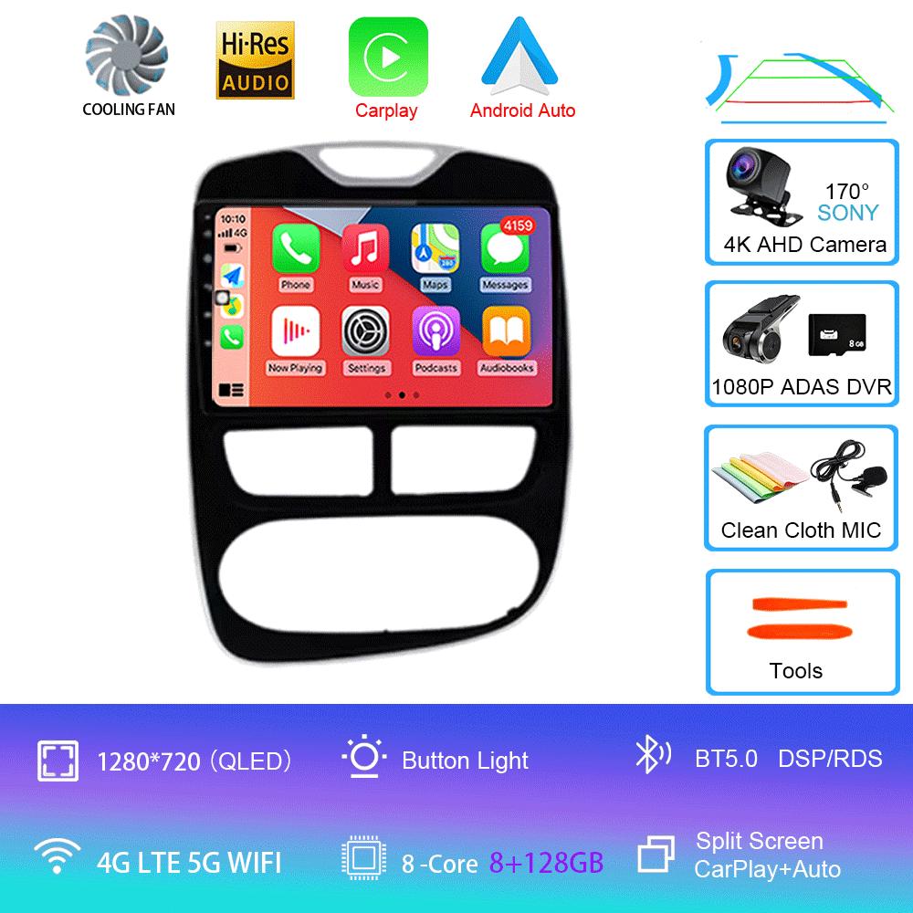 Android14 Car Radio For Renault Clio 4 2012-2016 Multimedia Video Player GPS Navigation Carplay &Android Auto 5G WIFI DSP BT5. 0