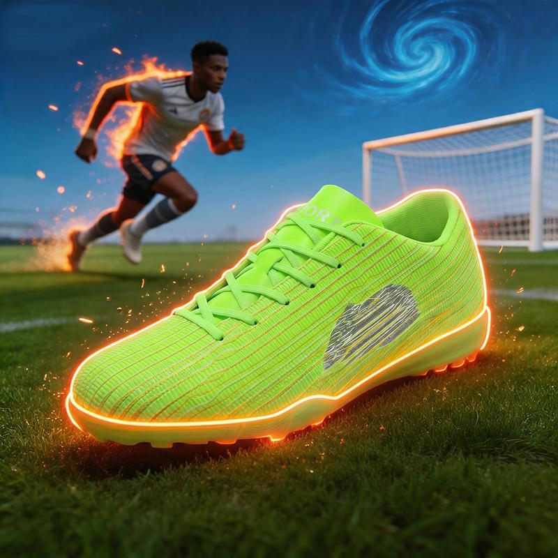 Scarpe da Calcio Multisuperficie Uomo Antiscivolo Scarponcini da Calcio Tacchetti Traspiranti Erba Sintetica Allenamento Esterno Partita Comfort Sneakers