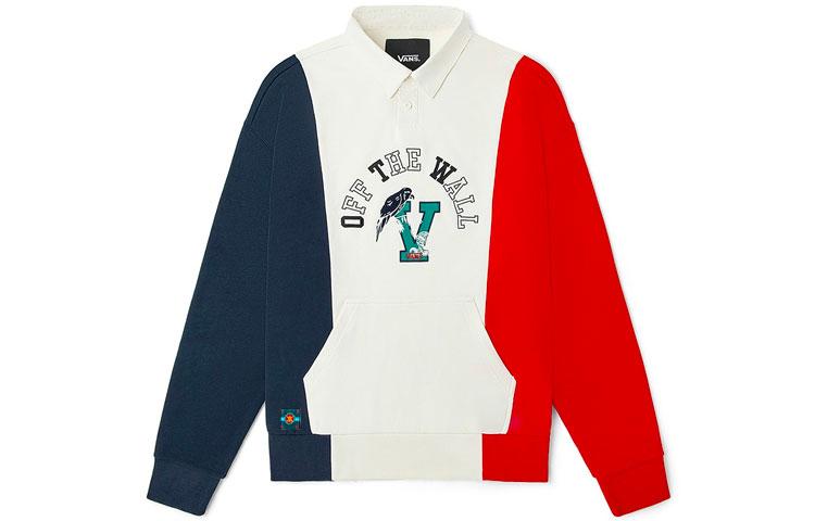 Vans Sweatshirts Unisex Ecru Polo Collar Moderate Regular VN0A54JDFS8 L