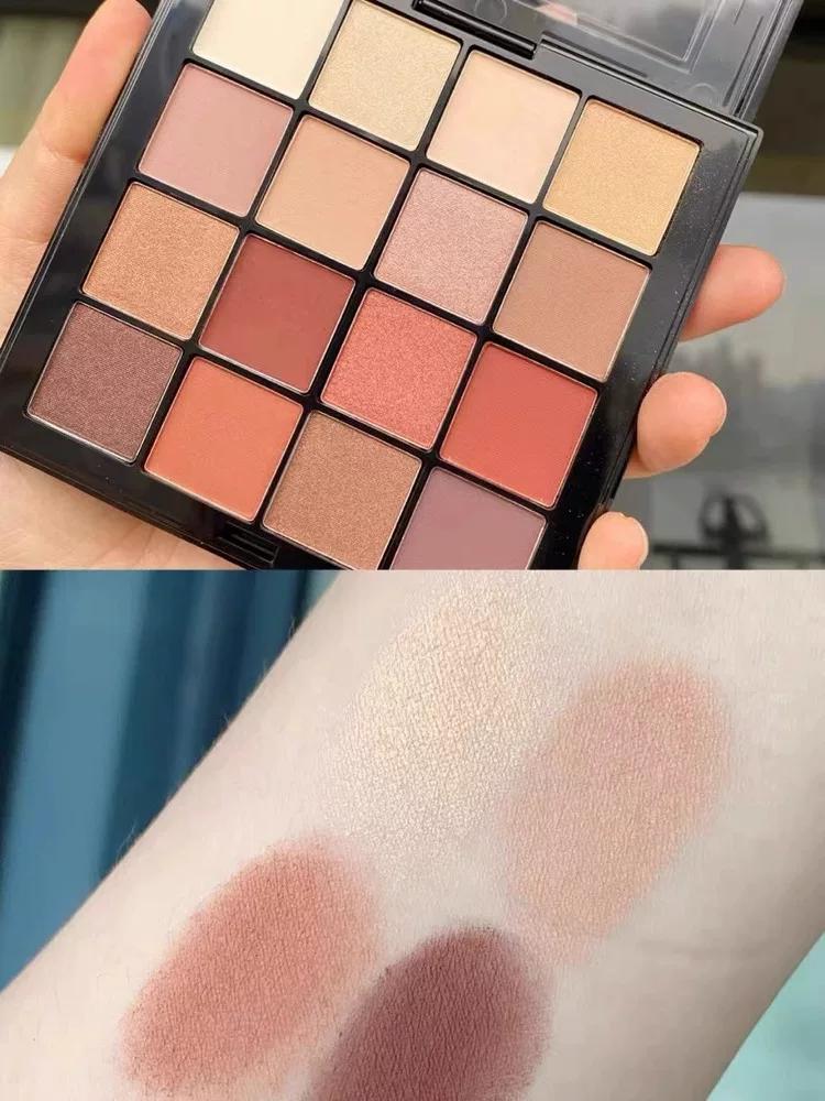 2025 New Arrival Perfect Time Japanese 16 Colors Eye Shadow Plate Earth Color Matte Beginner Genuine Goods Novice