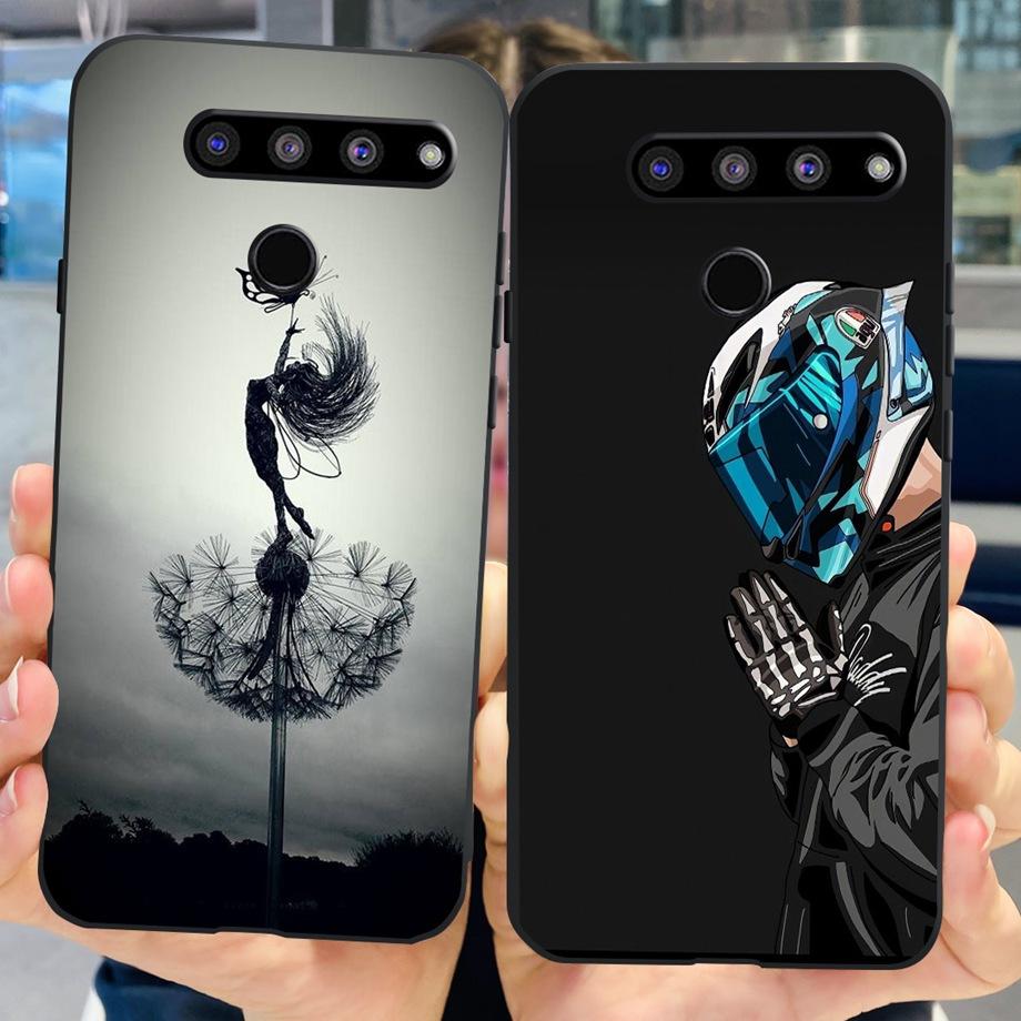Für LG G8X ThinQ Hülle LG V50 ThinQ V50s ThinQ V50 Dual Screen Flüssigsilikon Bumper Coque Fundas Marmor Weltraummann Drache Capa