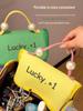 Dopamin Wasserdichte Make-up-Tasche mit großem Fassungsvermögen - Tragbare Kosmetik-Aufbewahrungshandtasche