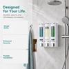 White Black Shampoo Dispenser Plastic Body Wash Dispenser Convenient Soap Dispenser  Home Hotel
