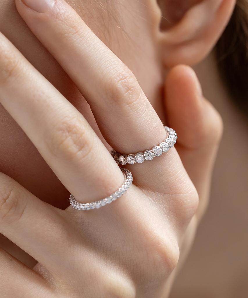 Tatiana (Silver 925) 3Mm Eternity Ring Cr1882